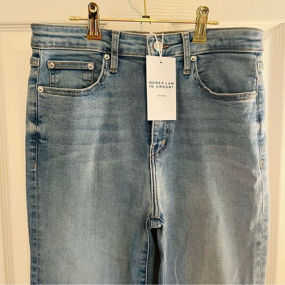 10 Crosby Derek Lam High Rise Flare Jeans NWT!! - Picture 2 of 8
